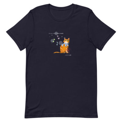 Cat love is forever - T-Shirt - navy - Newsontshirt