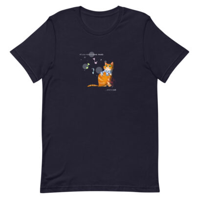 Cat love is forever  - T-Shirt - navy - Newsontshirt