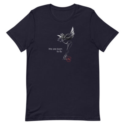 We are born to fly  - T-Shirt - navy - Newsontshirt
