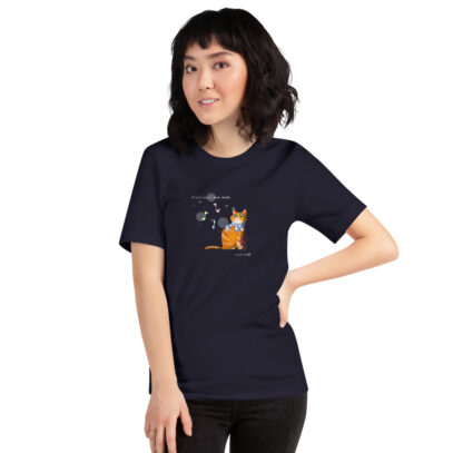 Cat love is forever  - T-Shirt - navy  - women - Newsontshirt