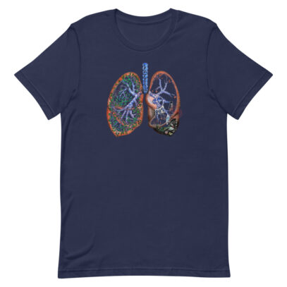 Pollution and Health - T-Shirt - navy  - Newsontshirt