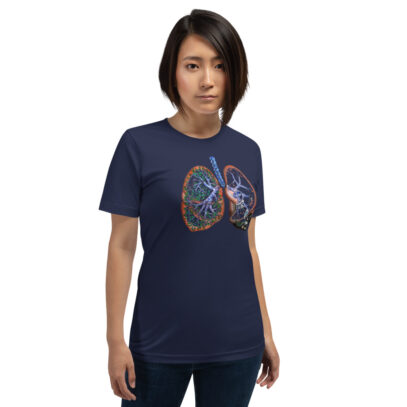 Pollution and Health - T-Shirt - navy - women1 - Newsontshirt