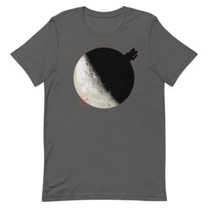 China landed on the Dark Side of the Moon - T-Shirt - asphalt - Newsontshirt