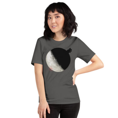 China landed on the Dark Side of the Moon - T-Shirt - asphalt - women1 - Newsontshirt