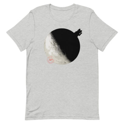 China landed on the Dark Side of the Moon - T-Shirt - athletic-heather - Newsontshirt