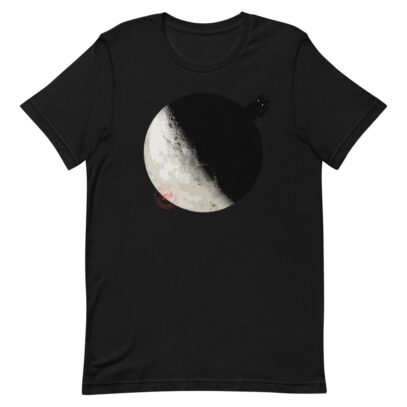 China landed on the Dark Side of the Moon - T-Shirt - black - Newsontshirt