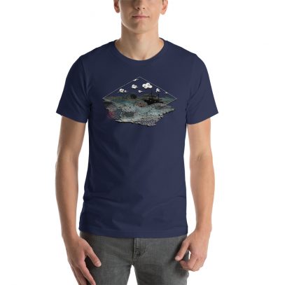 Ghost Nets - T-Shirt -Navy - Newsontshirt