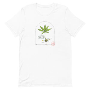 Hemp saves bees’ life T-Shirt - white -Newsontshirt