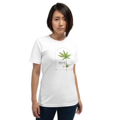 Hemp saves bees’ life T-Shirt - white -Newsontshirt