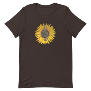Singing Sunflower T-Shirt- brown -Newsontshirt