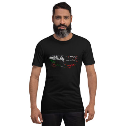 Mexico/USA border Wall T-Shirt - black - Newsontshirt