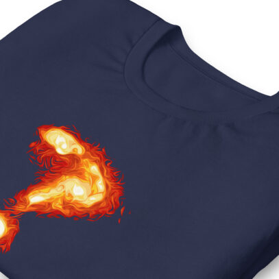 Question Mark in Deep-Space T-Shirt -Navy-Newsontshirt